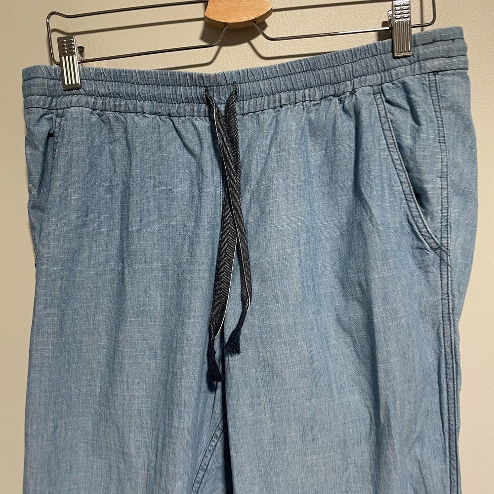 J. Crew Factory Light Blue Drawstring Track Pants - Picture 5 of 9
